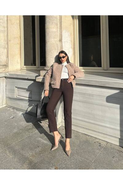 Aida Fashion Kesik paça mom fit