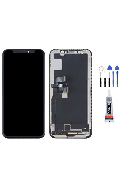 Yedcom Iphone X Oled Uyumlu Ekran Dokunmatik Lcd Ekran Ön Panel Yapıştırıcı V...