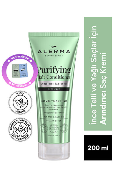 Alerma Ince Telli Ve Yağlı Saçlar Için Arındırıcı Sülfatsız Saç Kremi 200 ml