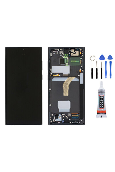 TamirCep Samsung S22 ULTRA S908 Çıtalı Uyumlu Ekran Lcd Dokunmatik Tamir Seti...