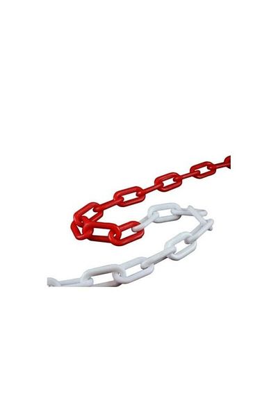 NEZADE STORE Plastic Chain Red White (5 Meters)