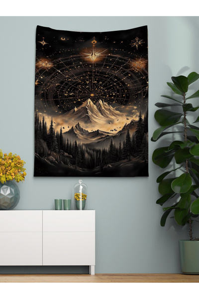 OZG DESİGN ASTROLOJİ HARİTA DUVAR ÖRTÜSÜ VE DUVAR HALISI