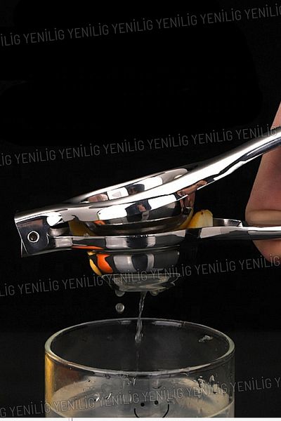 Yenilig Stainless Steel Ergonomic Lemon Squeezer Durable, Dishwasher Safe