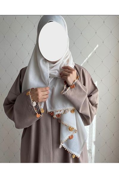Nimet Abla Butik Hand Embroidered Prayer Robe Suit