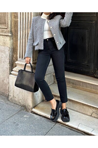 Aida Fashion Kesik paça mom fit