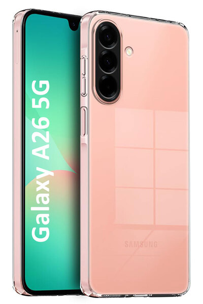 CEPSTOK Samsung Galaxy A26 5G Kılıf Şeffaf Kamera Korumalı Esnek Yumuşak Silikon