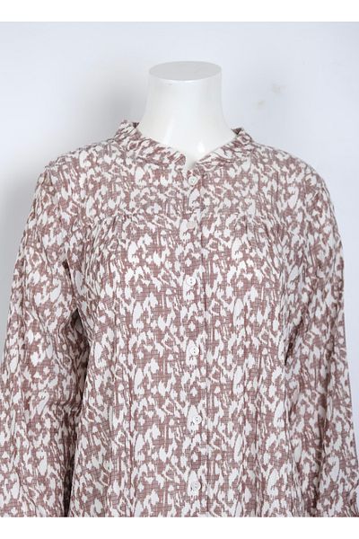 MUSTÜN Judge Collar Woven Shirt