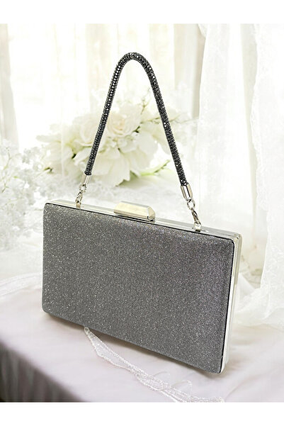 MidStore Ανθρακί Γκρι Πλατίνα Χρώμα Πέτρα Glitter Non-Shedding Glitter Γυναικ...