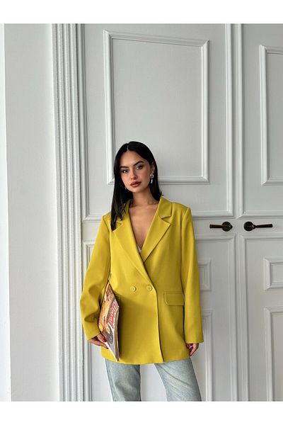 mydukkan.co Blazer oversize cu două nasturi
