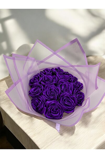 Baalaa El emeği kurdeleden gül buketi-Yapay çiçek-Solmayan güller-Sevgiliye hediye(NOT YAZILIR)