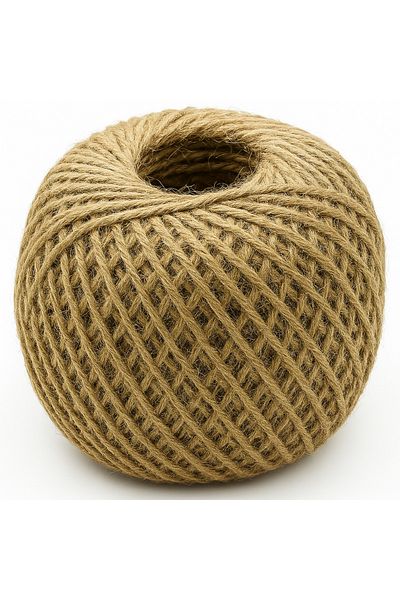 etxShop Beige Jute Thread 100 Meters 5 Pieces Straw and Natural Thread