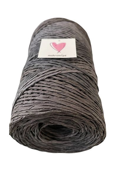 Makromİps Premium Mix Multicolor Marbled Paper String (200 Gr 390 m +-20) Natural Wicker Jute Raffia Knit Bag Supplies String