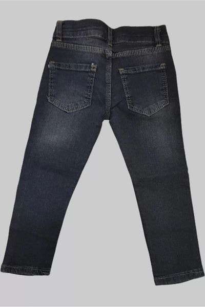 daniel milano Boy's Denim Striped Smoked Turtled Leather Jeans