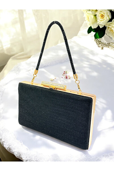 MidStore Culoare Neagră Stone Sim Non-Spill Sim Rochie De Seară Femei Geantă ...