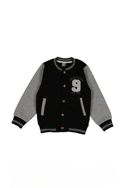 yagmurgiyim Fatih Black 3Yip Raster Unisex Children's College Jacket 914-S