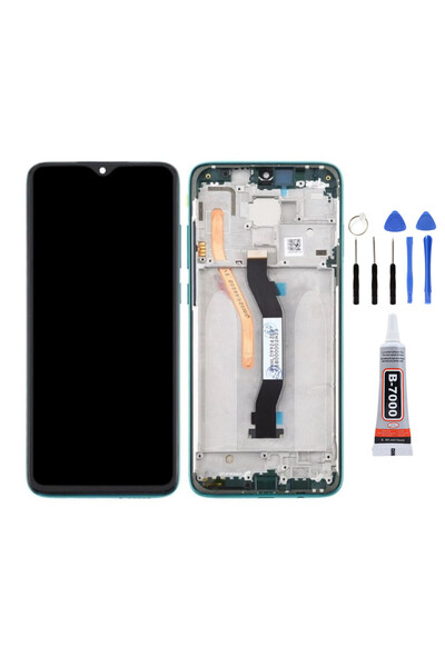 Yedcom Xiaomi Redmi Note 8 Pro Çıtalı Yeşil Lcd Ekran Dokunmatik Tamir Seti Y...