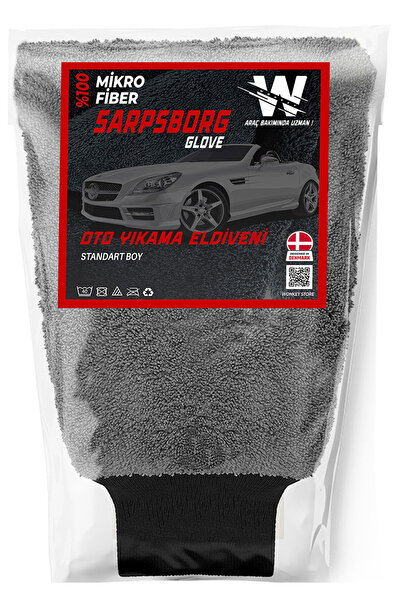 Wonkey Oto Yıkama Eldiveni ve Araç Pasta Cila Eldiveni - Araba Köpükleme Yıka...