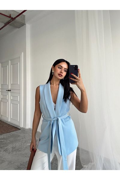 mydukkan.co Γιλέκο Blazer με δεμένο
