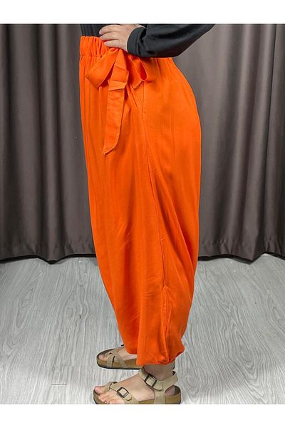 Sobe Hediyelik Viscose Comfortable and Stylish Net Low Baggy Trousers in Adana Baggy Form