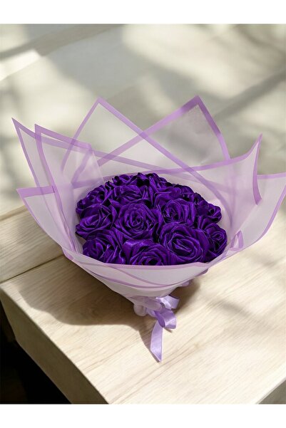 Baalaa El emeği kurdeleden gül buketi-Yapay çiçek-Solmayan güller-Sevgiliye hediye(NOT YAZILIR)