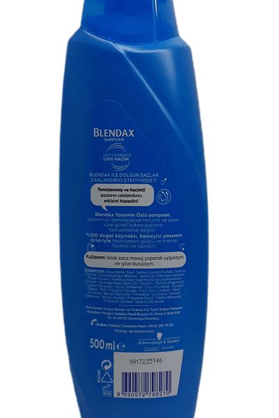 Blendax 500 ml Jasmine Extract Cleansing Care Shampoo