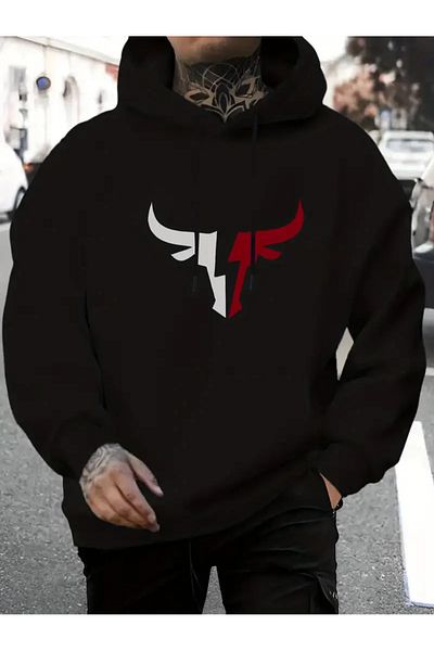 Minikelya Men S Amazing Long Sleeve Christmas Printed Hoodie with Kangaroo Pocket - Perfect for Fall/Winter