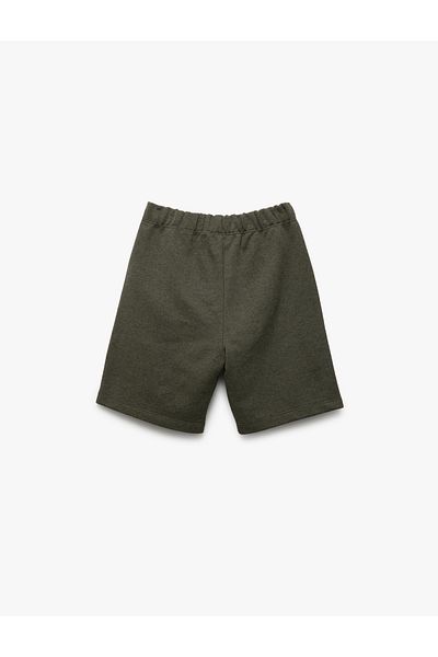 Koton New Season Cotton Applique Detailed Tie Waist Shorts