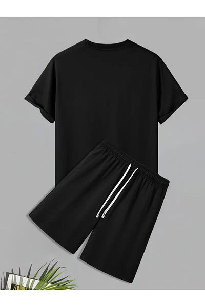 Minikelya Brooklyn Letters Printed Men's 2-Piece Fashion Set