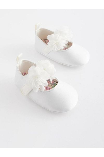 Next White Corsage Baby Shoes