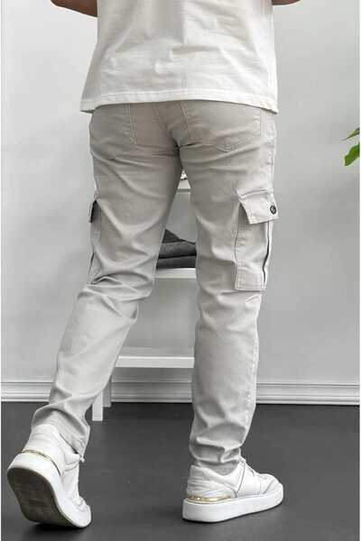 Denim Чоловічі штани з боковими кишенями, чорні, з ґудзиками та фігуроподібним кроєм