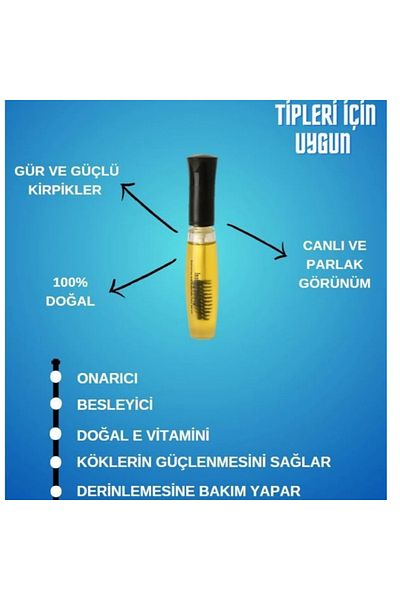 zizix Eyebrow Eyelash Care Oil 10 ml Organic Argan Oil & Natural Vitamin E Serum