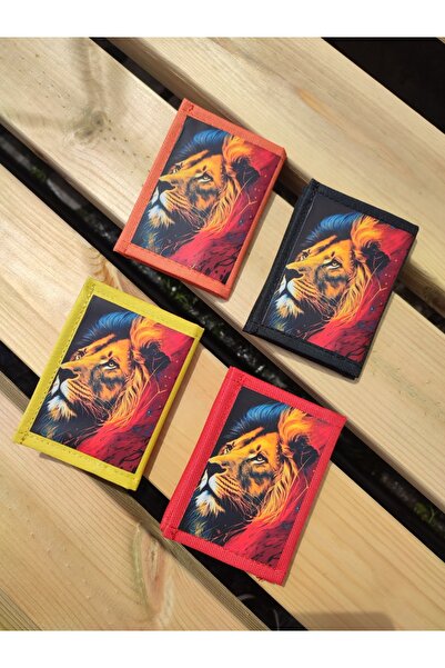 JANJAN Portofel sport, portofel unisex cu velcro, fermoar, breloc, compartiment pentru monede, portofel din material textil