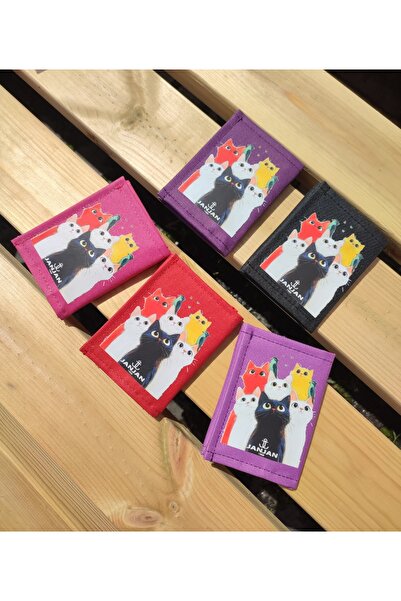 JANJAN Sports Wallet, Unisex Wallet with Velcro, Zipper, Keychain, Coin Compartment, Fabric Wallet