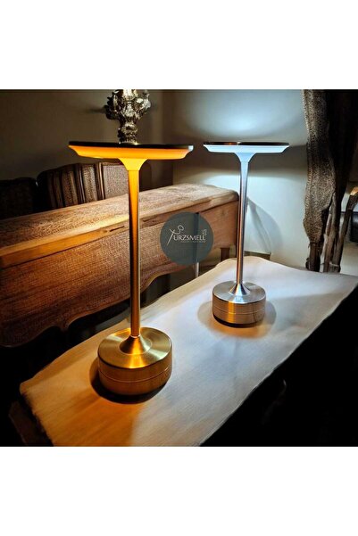 Cata CT-8438 TORONTO Şarjlı Masa Lambası 3 Renk Gold Kasa Düz Model (3000K - 4000K - 6500K) Dokunmatik