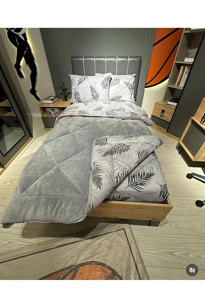 Eyüpoğlu Double Patterned 57 Thread Luxury Double Sided Welsoft Cotton Silicone Quilt 195X215