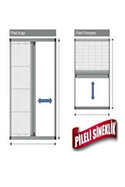 özermarketing Pileli Sineklik Kapı en:0-90 cm / boy:0-215 cm (4 farklı renk)