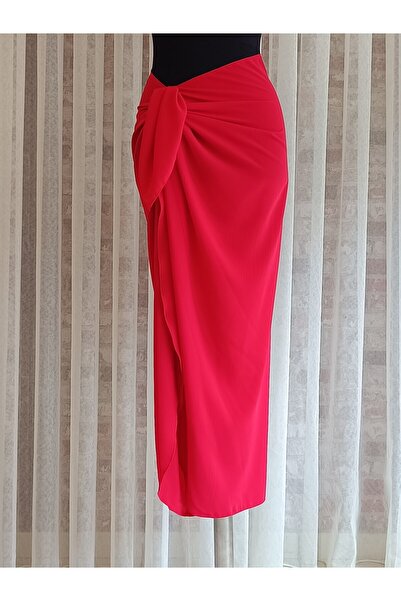 Misue Handmade Medine İpeği Pareo - İç Göstermez Plaj Elbisesi - Yumuşak Dökümlü Kumaş