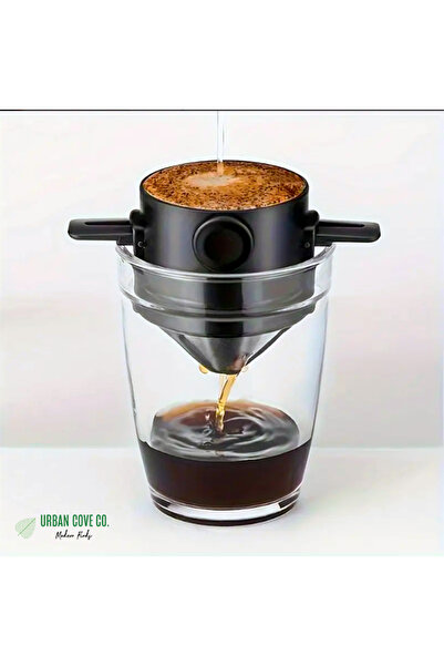 UrbanCove Co . - Taşınabilir Paslanmaz Çelik Kahve ve Çay Filtresi Katlanabil...