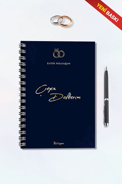 Notisyon Dowry Notebook, Wedding Planner, Dowry List, Dowry, Promise, Engagement, Henna, Honeymoon, with Spiral, 44 Sheets
