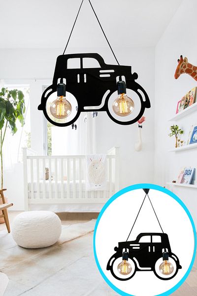 Nurnivus Nostalgia Antique Car Pendant Lamp Chandelier Modern Retro Office Children Teenager Room Hotel Restaurant Ceiling Lamp