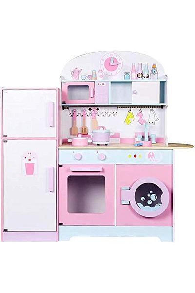 Other Wooden Kitchen for Kids, Pink Color, Birthday Gift