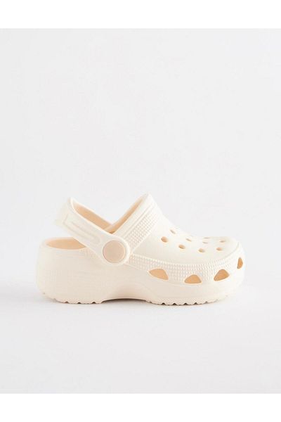 Next Cream Slippers-Sandals