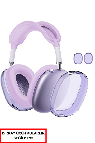 İncisoft Apple AirPods Max Uyumlu Şeffaf Silikon Kılıf Darbe ve Çizilmelere Karşı Tam Koruyucu Kapak