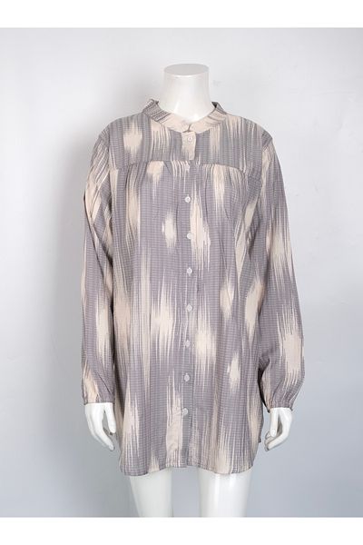 MUSTÜN Judge Collar Woven Shirt