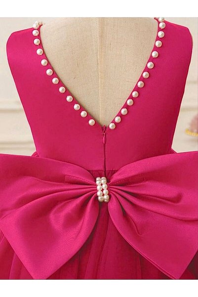 tuana Pearl Detail Tulle Dress