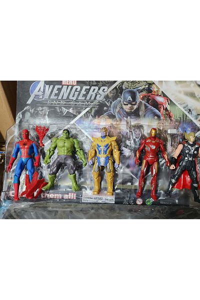 Ailenizin Oyuncakçısı 5'Li Meat Material Avengerss Figur Set