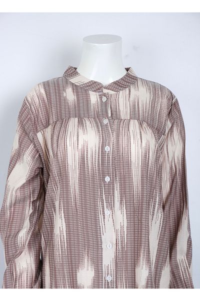 MUSTÜN Judge Collar Woven Shirt