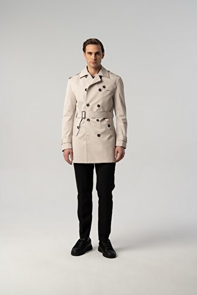 Score Michail Apoletli Beli Kemerli Bej Trençkot