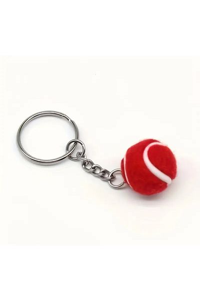 Bizde Ne Yok ki Tennis Ball Keychain 3D Large Size Luxury Model, Necklace, Bag Ornament
