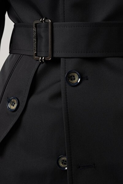 Score Michail Apoletli Beli Kemerli Lacivert Trençkot P09-02